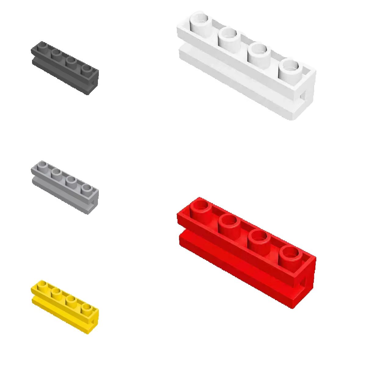 Kids Education Channel - 100 個 2653 修正された 1x4 チャンネル付きハイテク壁レンガ教育アイデアビルディングブロックおもちゃ子供の誕生日子供ギフト