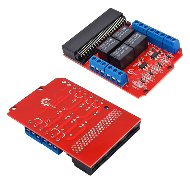 Kids Education Channel - SCLS Microbit 4チャンネルリレーモジュールシールド 5V ハイトリガープログラミング教育用子供向け教材 Microbit拡張ボード