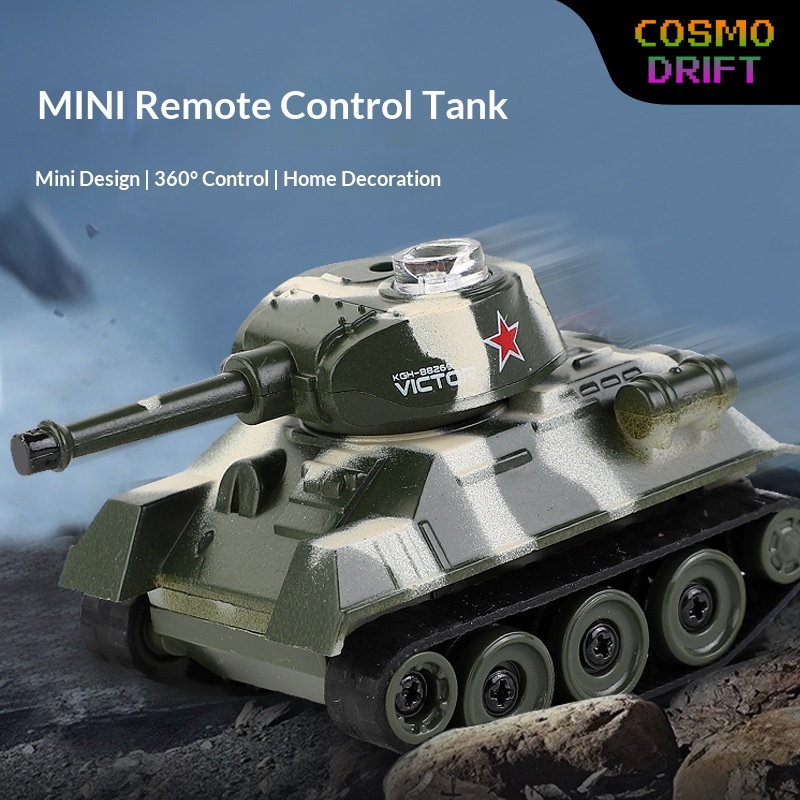 Kids Education Channel - ミニリモコンタンク 4 チャンネルワイヤレス充電式軍事モデルおもちゃ子供教育デスクトップ装飾戦闘車両