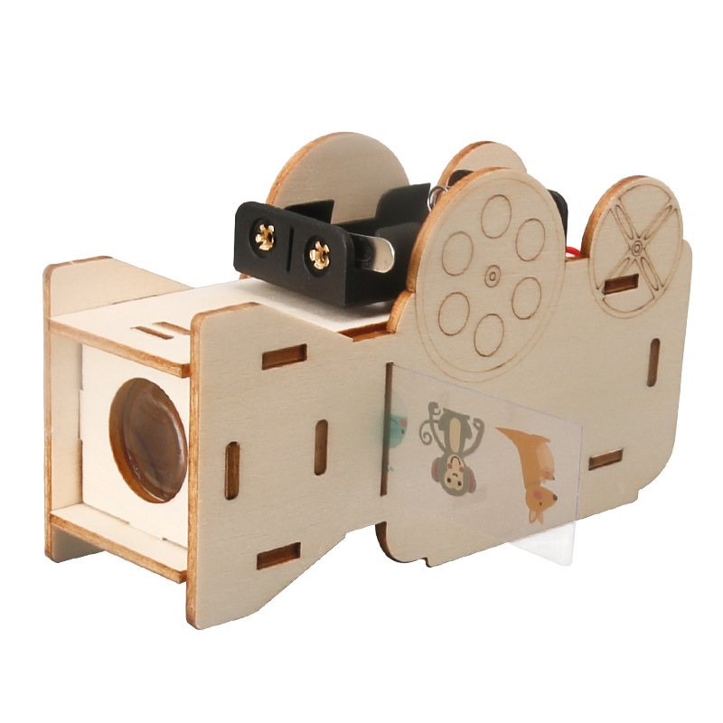 Kids Education Images - DIY スライドプロジェクター科学実験キット子供手作り組み立ておもちゃ学生光学イメージング物理学モデル STEM 教育