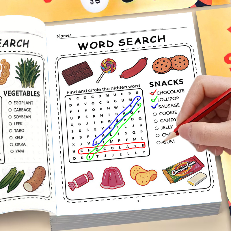 Kids Education Related - 単語探しブック：4～8歳の子供向けの楽しくて学ぶ単語探し：学校の教科関連の単語を探求し、語彙力を向上させましょう！