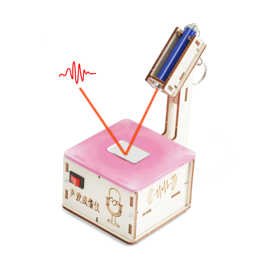 Kids Education Images - 子供科学おもちゃ音響波イメージャーモデル木製 DIY 組み立て科学実験キット子供幹教育玩具学校