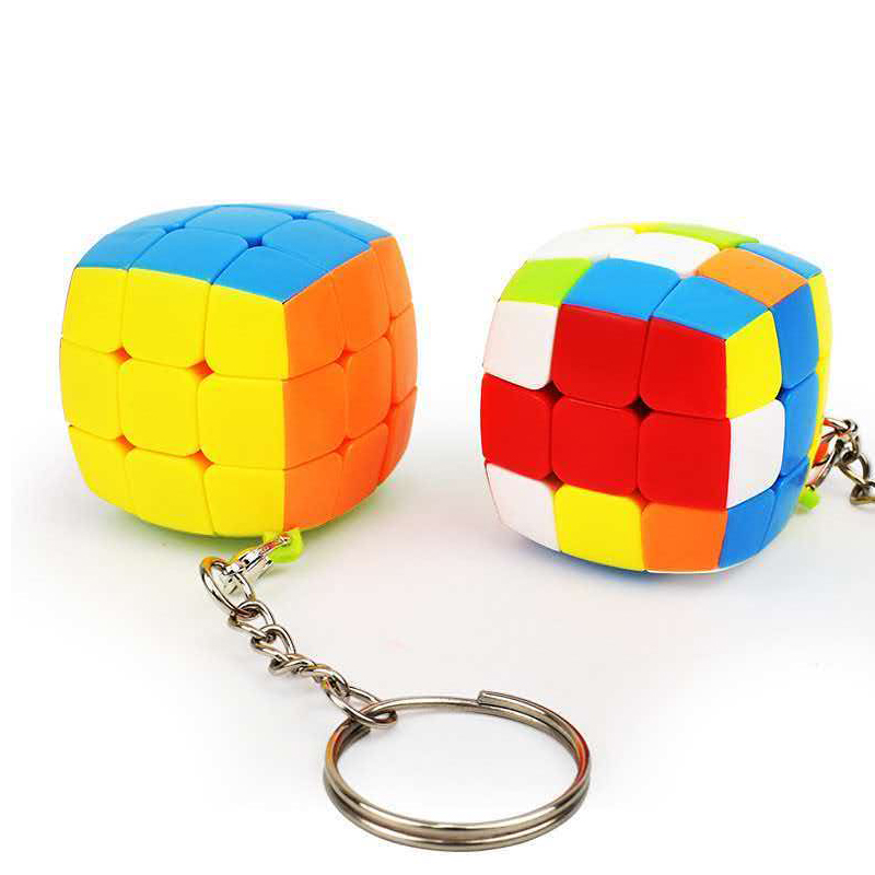 2個入り ミニ3x3スピードキューブキーホルダー キーリング - Kids Education Related のレビューと価格