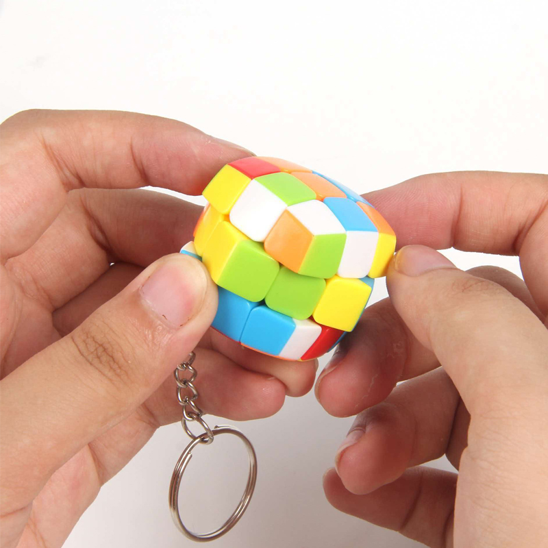 2個入り ミニ3x3スピードキューブキーホルダー キーリング - Kids Education Related のレビューと価格
