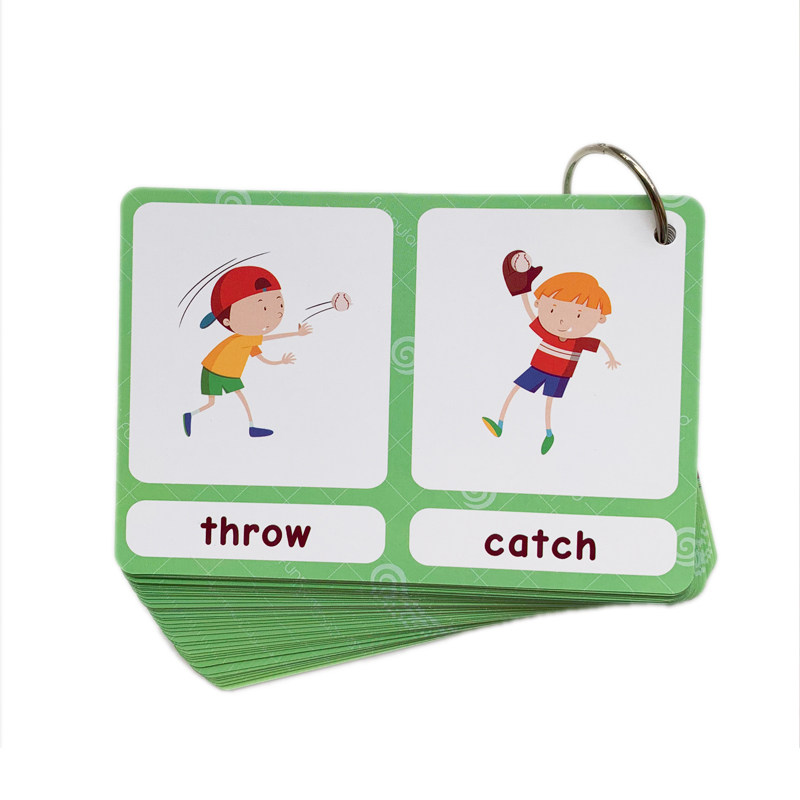 100組の反対語フラッシュカード 英語語彙カード 子供向け  - Kids Education Toys のレビューと価格