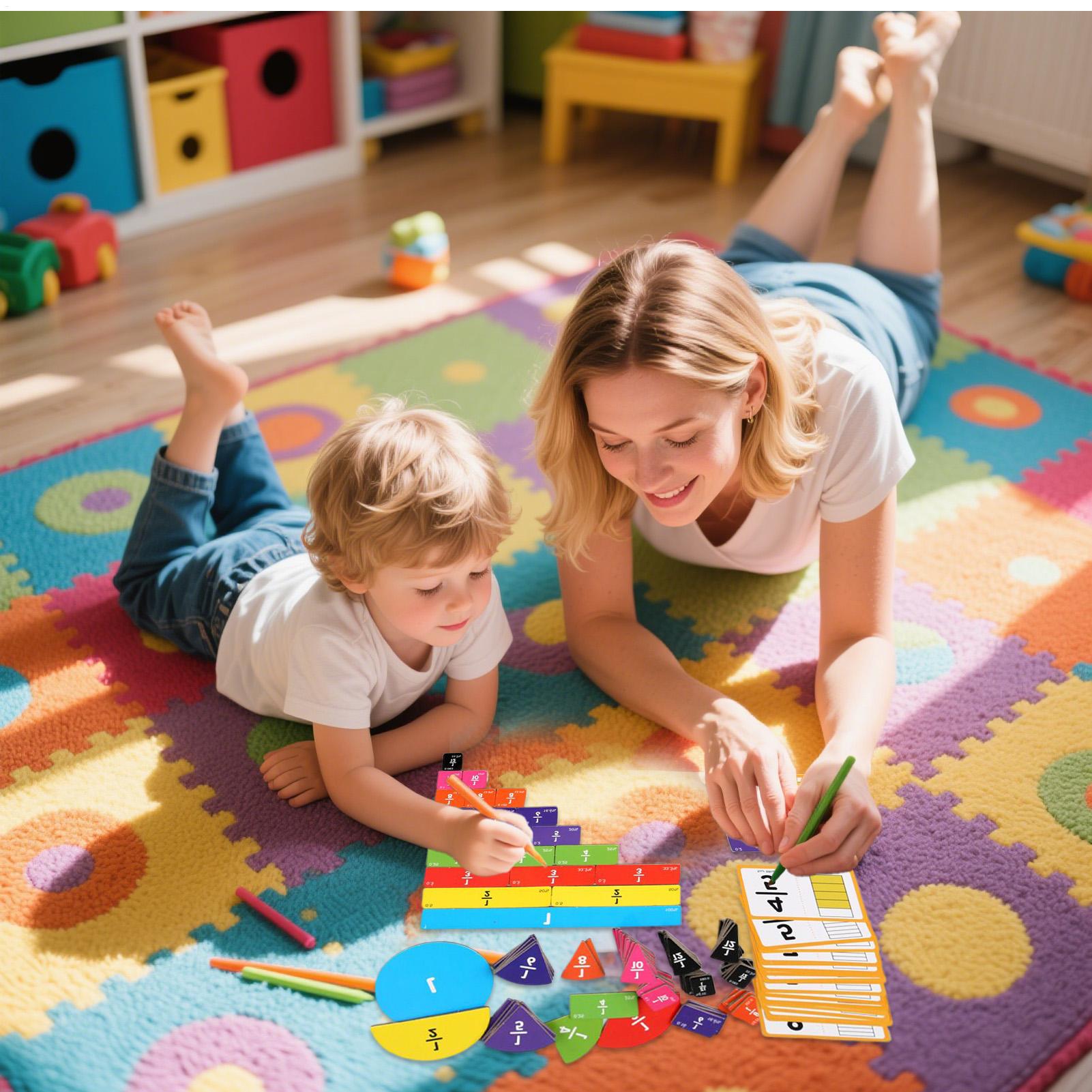 分数操作 教育数学学習操作セット 練習用教育玩具 グループレ - Kids Education Group のレビューと価格