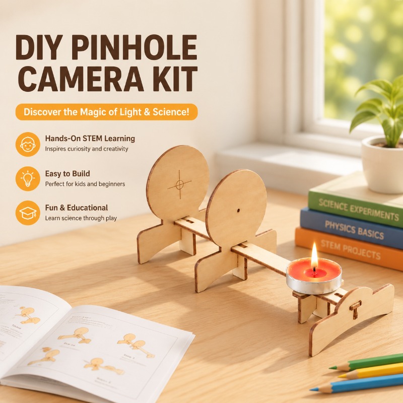 DIYピンホールイメージング組み立てキット 物理科学実験パッ - Kids Education Images のレビューと価格
