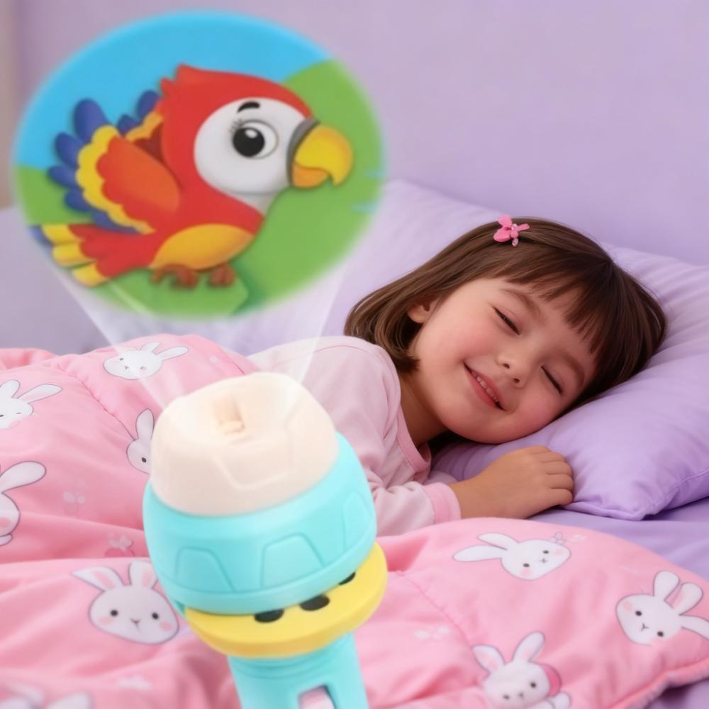 120枚の画像スライド付きキッズライトプロジェクショントーチ - Kids Education Images のレビューと価格