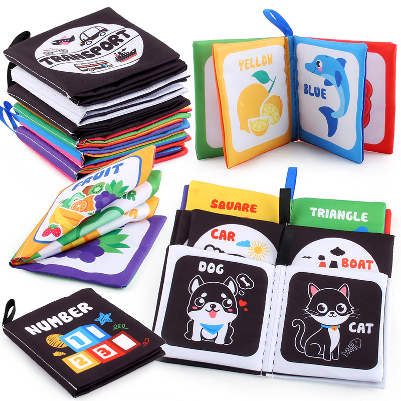 生まれたばかりの赤ちゃんのための生地のブック,0〜12か月の - Kids Early Education Books のレビューと価格
