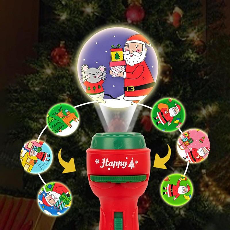 クリスマスハンドヘルド懐中電灯プロジェクションランプ早期教育 - Kids Education Images のレビューと価格