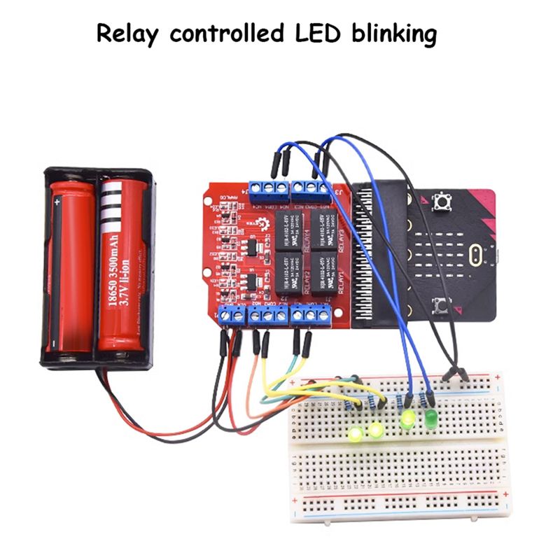 TCE Microbit 4チャンネルリレーモジュールシール - Kids Education Channel のレビューと価格