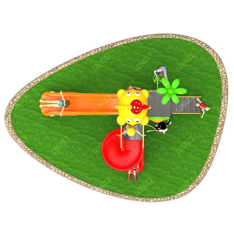 業務用プラスチック製滑り台 450x270x280cm 子供 - Kids Outdoor Education のレビューと価格