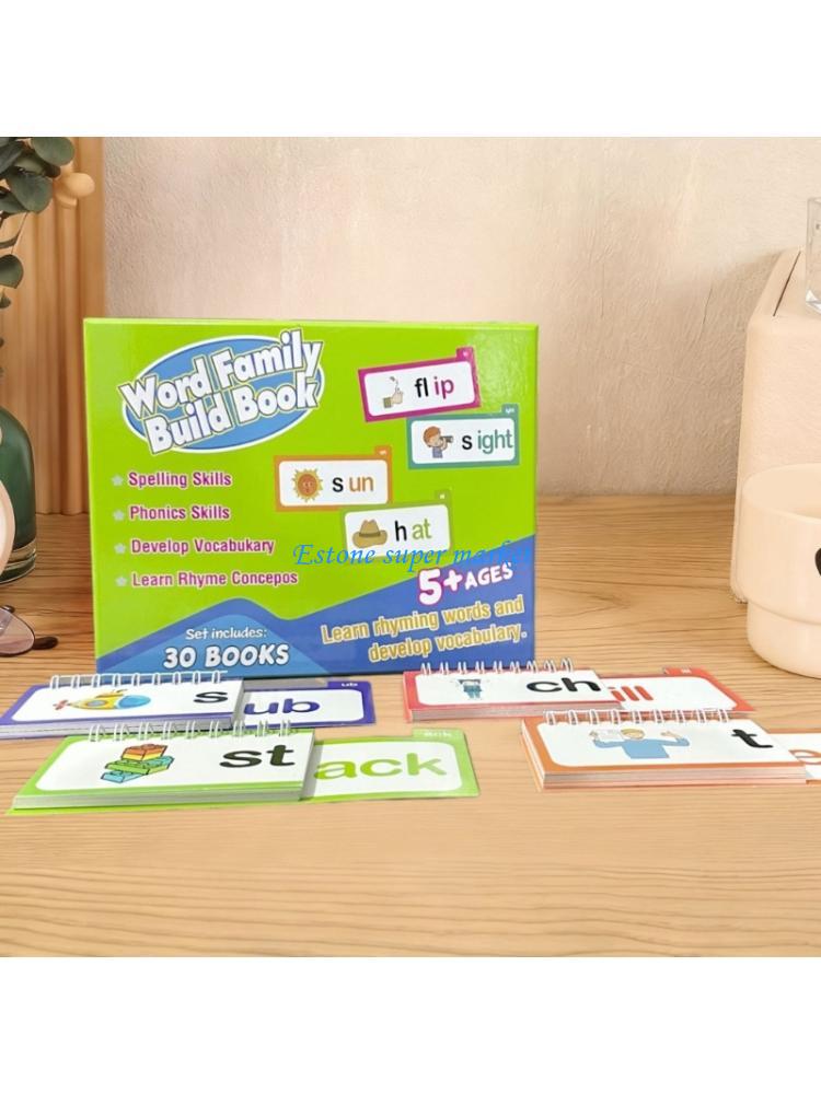 090B 語彙フラッシュカード 30 読み韻フリップブック、 - Kids Education Rhymes のレビューと価格
