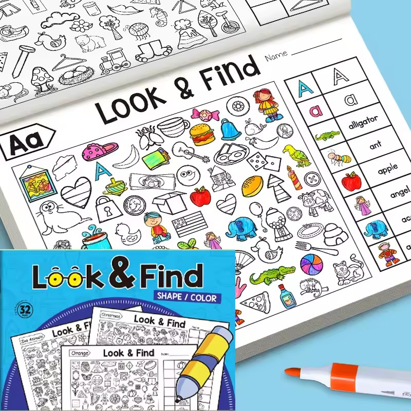 幼児向け探しと見つける塗り絵 32ページ 早期教育アクティビ - Kid Educational のレビューと価格