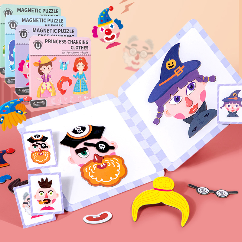 子供のための磁気サイレント本のおもちゃ,ジグソーパズル,幼児 - Kids Early Education Books のレビューと価格