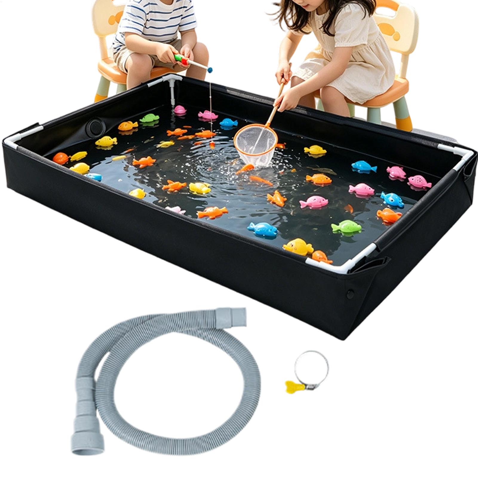 新しい屋外水遊び場と砂場、子供用釣りおもちゃ付きボウル、子供 - Kids Outdoor Education のレビューと価格
