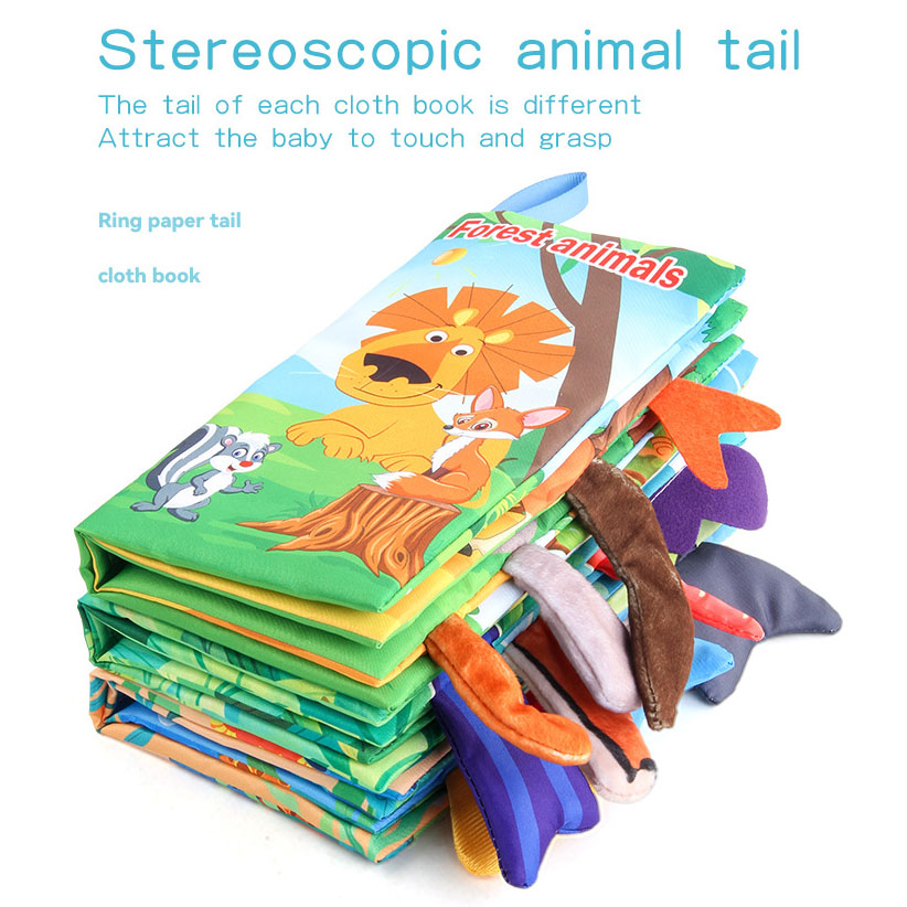新しい赤ちゃん布の本視覚と聴覚トレーニング早期教育玩具子供漫 - Kids Early Education Books のレビューと価格
