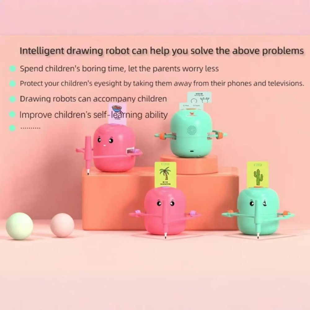 子供向け描画ロボット インタラクティブ教育用描画ロボット 音 - Kids Education Toys のレビューと価格