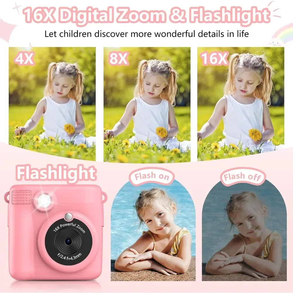 子供と幼児のためのインスタントプリントカメラ,マルチイメージ - Kids Education Images のレビューと価格