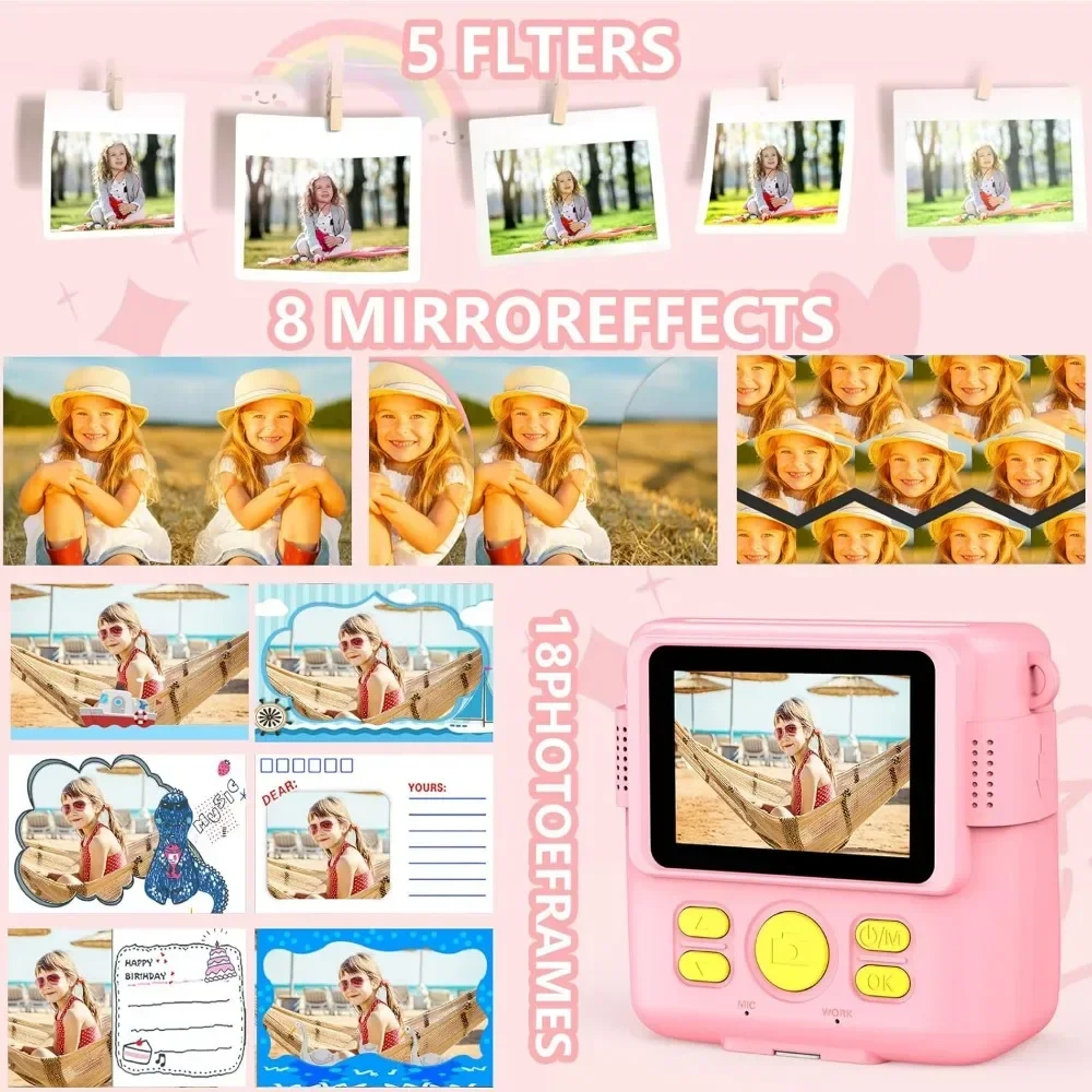 子供と幼児のためのインスタントプリントカメラ,マルチイメージ - Kids Education Images のレビューと価格