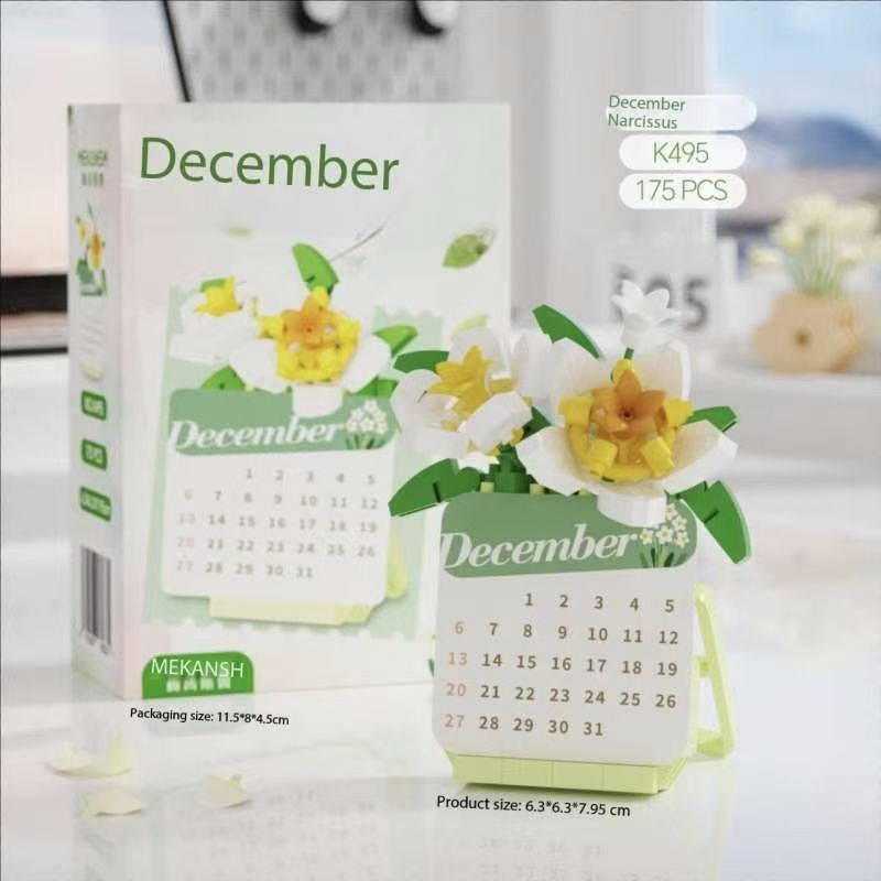 2026 多肉植物ビルディングブロック、3D パズルカレンダ - Kids Education Toys のレビューと価格