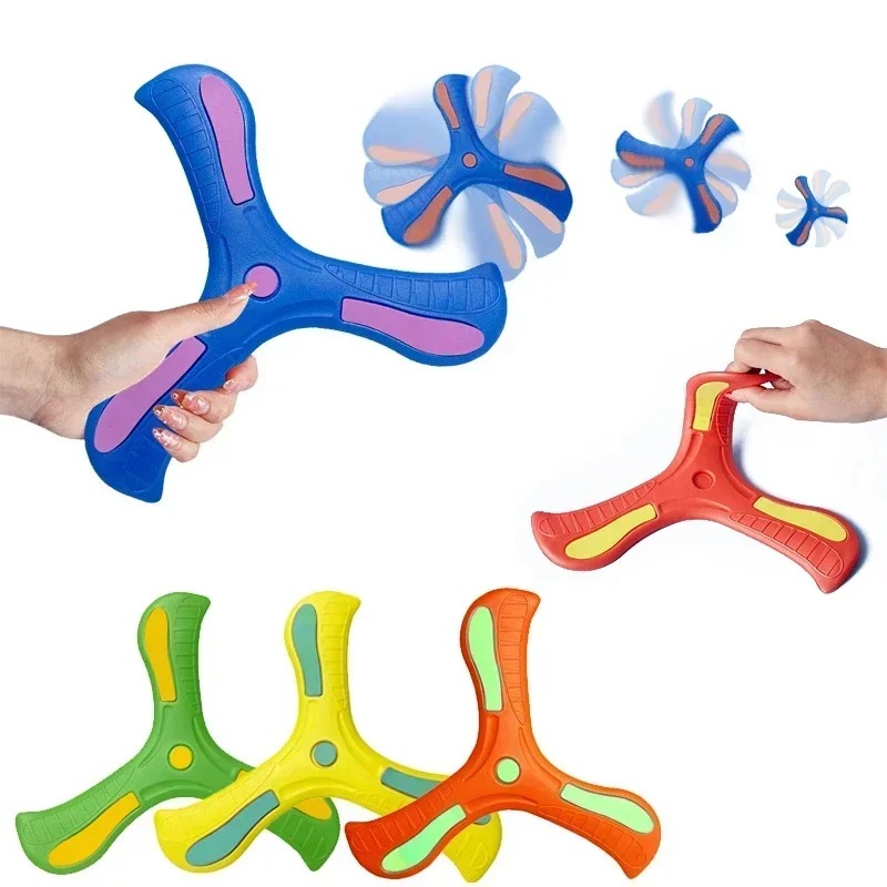 子供ブーメランソフト三つ葉クロス大人子供インタラクティブ屋外 - Kids Outdoor Education のレビューと価格