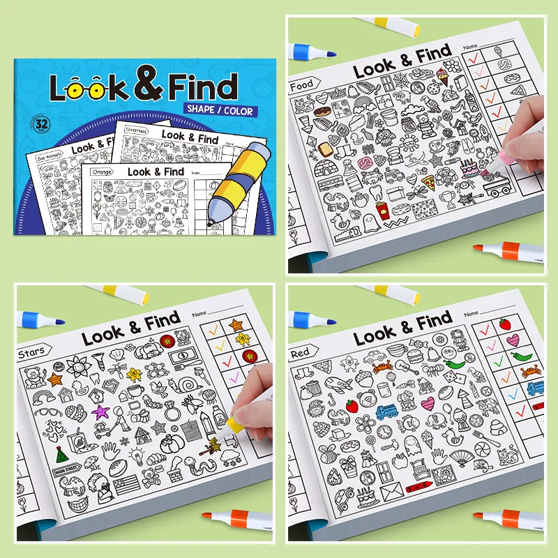 子供向け検索アクティビティブック 子供向け隠された物体の塗り - Kids Early Education Books のレビューと価格